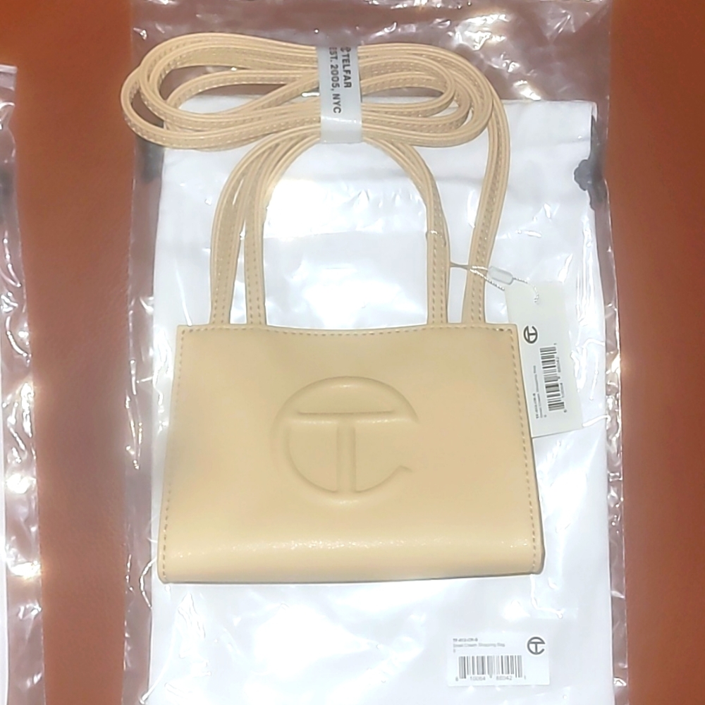 Telfar Small Cream shopping bag